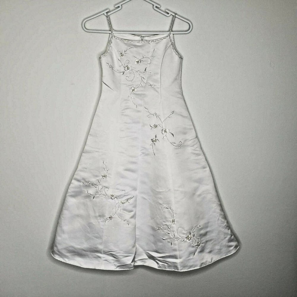Bridal CINDERELLA Girls Dress White Communion Dres - Picture 6 of 12